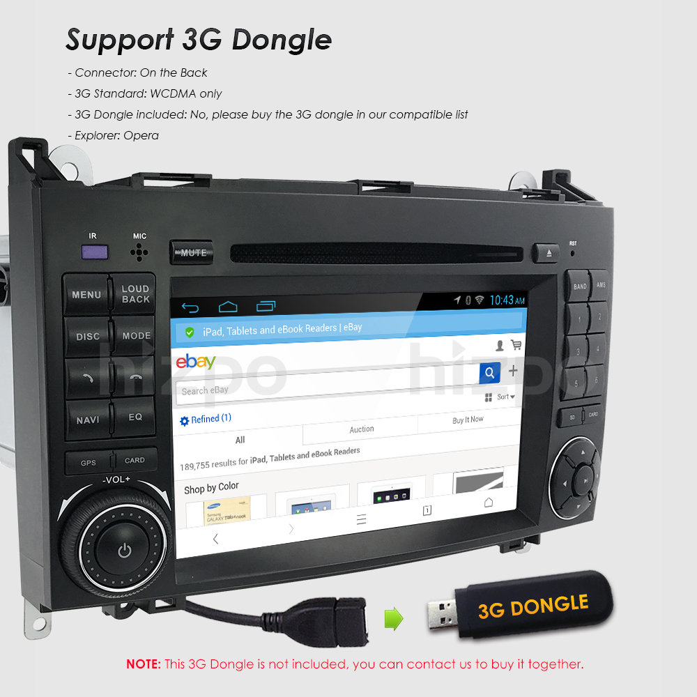 Mercedes B 2din radio GPS Navigacija