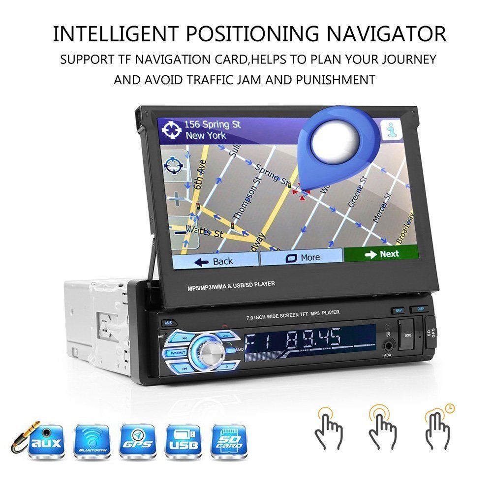 1din Radio GPS USB Bluetooth