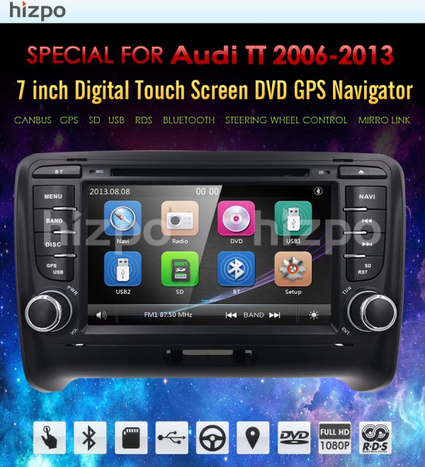 2din radio AUDI TT GPS navigacija