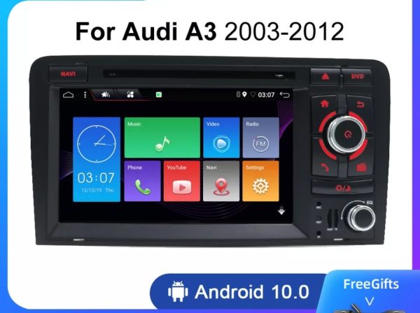 2din Radio GPS navigacija AUDI A3 S3