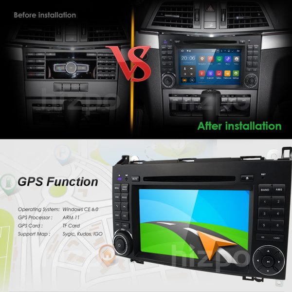 Mercedes VIANO VITO SPRINTER Original 2din radio GPS NAVIGACIJA