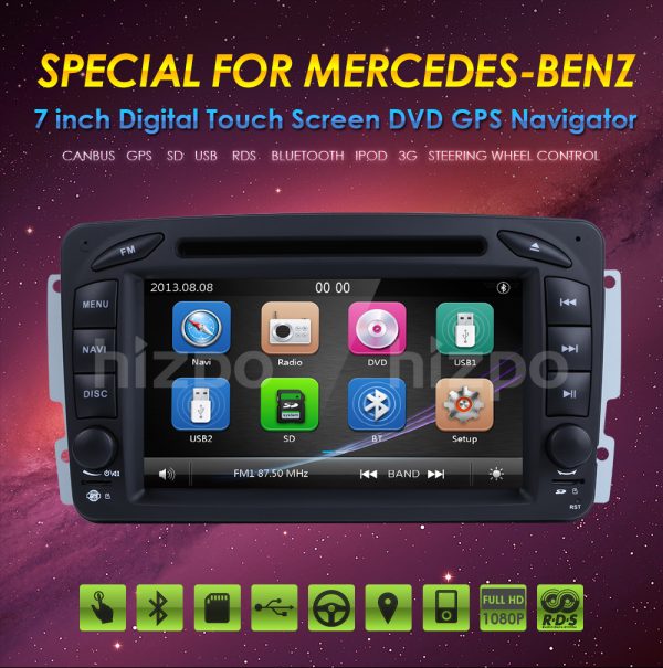 Mercedes C klasa Vito Viano W168 2din radio ORIGINAL GPS NAVIGACIJA