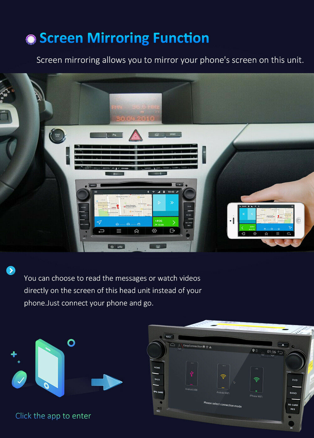 Opel Astra Corsa Original 2din ANDROID RADIO
