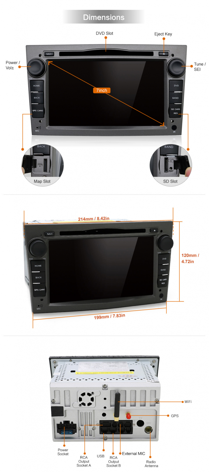Opel Astra Corsa Original 2din ANDROID RADIO
