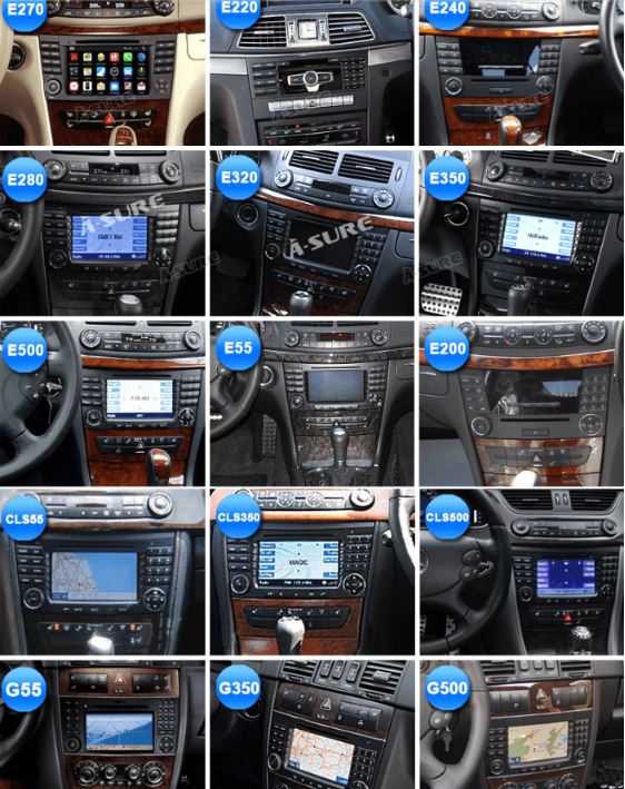 Original Mercedes W211 Android Navigacija E CLS G klasa