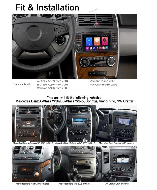 Mercedes Vito Viano Sprinter Crafter ANDROID Navigacija Multimedija