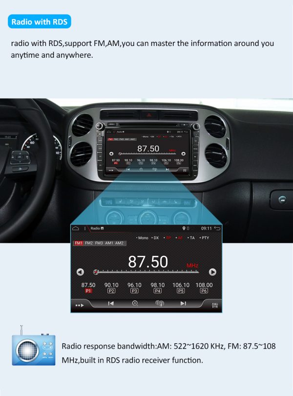 VW Tiguan Škoda Fabia ORIGINAL ANDROID 10 Multimedija
