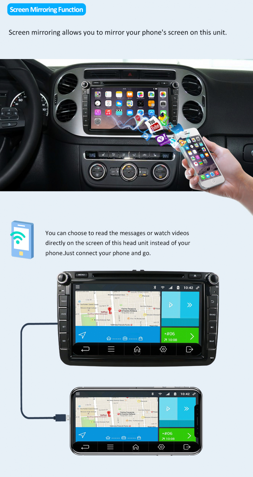Golf 5 6 passat B6 B7 original ANDROID MULTIMEDIJA