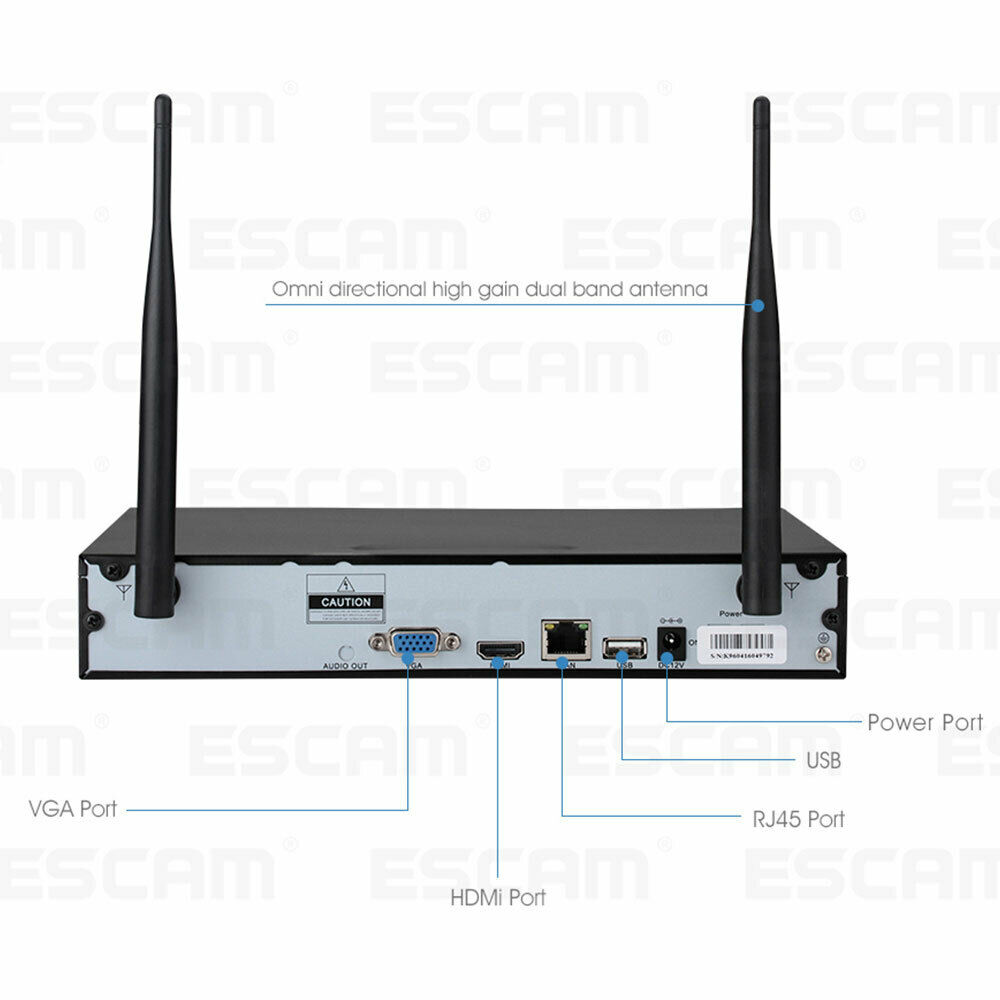 VIDEO NADZOR PROFESIONALNI set 4 WIFI HD kamere + SNIMAČ