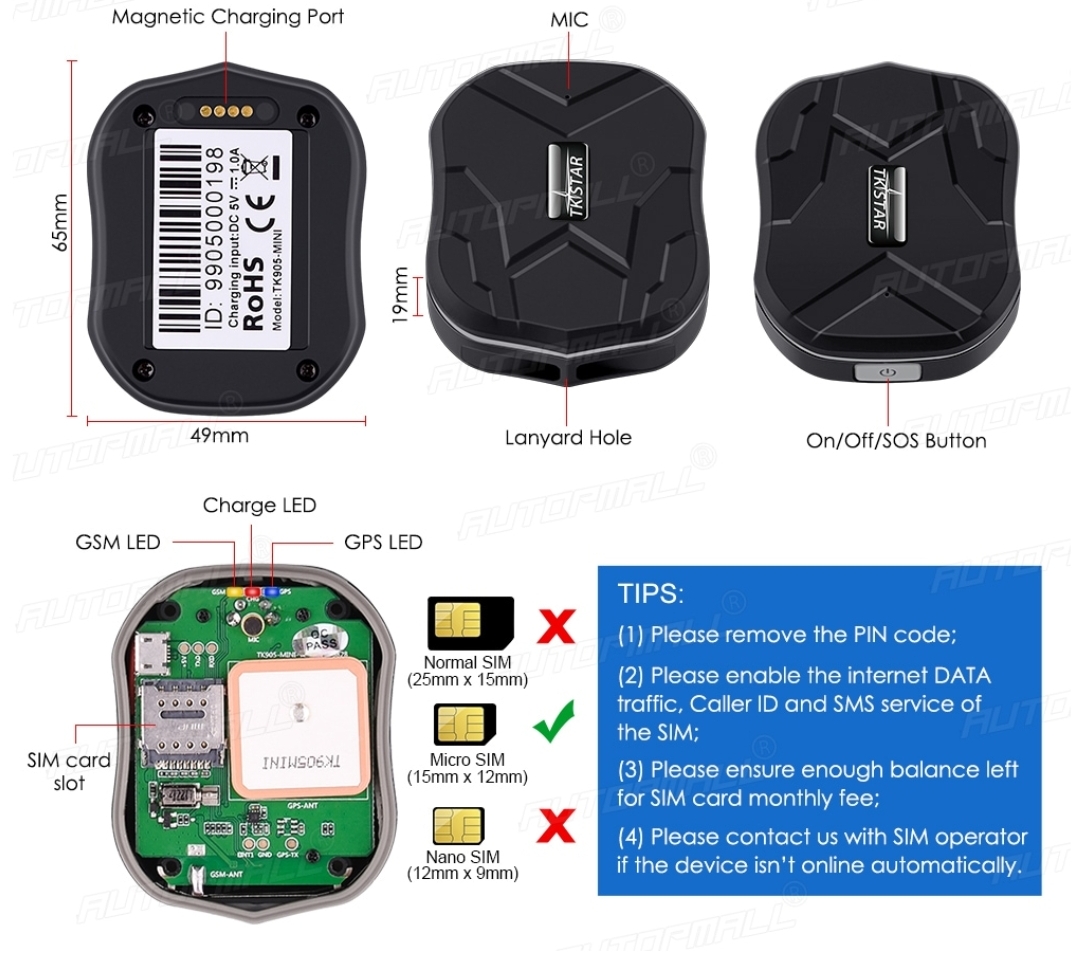 GPS mini NAJMANJI Lokator za vozila AUDIO PRISLUŠKIVANJE