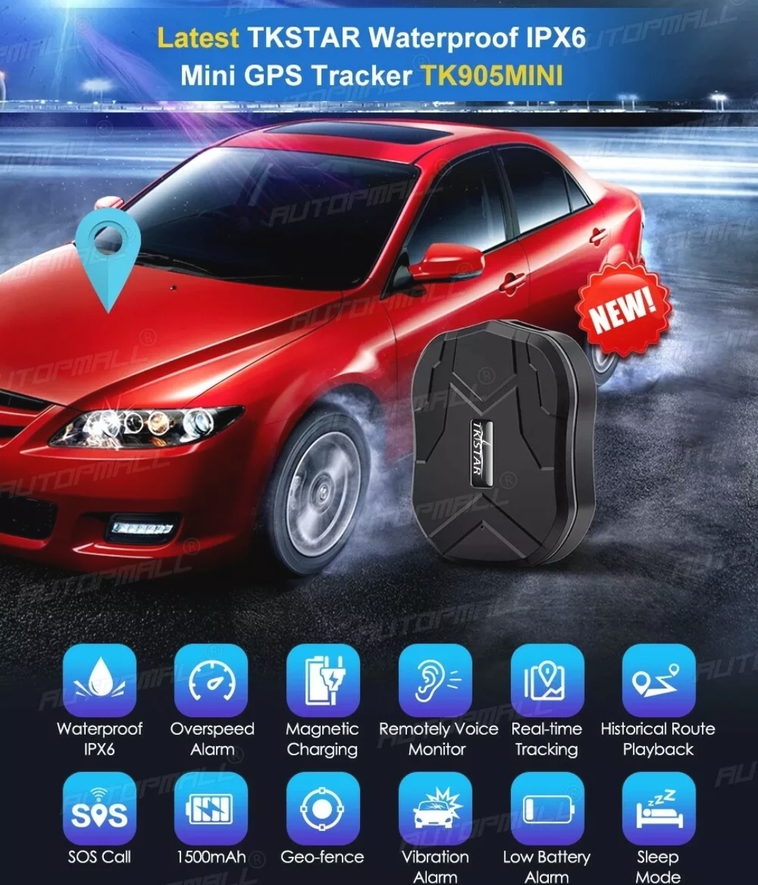 GPS mini NAJMANJI Lokator za vozila AUDIO PRISLUŠKIVANJE
