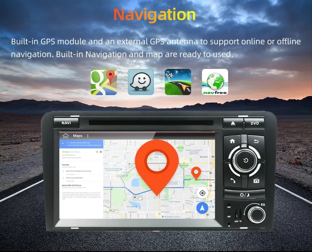 AUDI A3 S3 2003-2012 ORIGINAL MULTIMEDIJA ANDROID NAVIGACIJA RADIO GPS