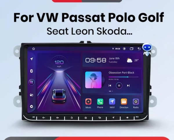 ORIGINAL radio za VW Golf 5 6 Polo Škodu Passat B6 B7 MULTIMEDIJA WIFI