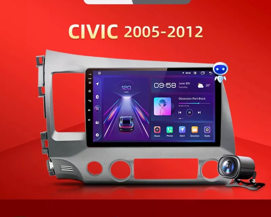 HONDA CIVIC 8 2005 - 2012 2DIN radio MULTIMEDIJA GPS KARTE EUROPE WIFI