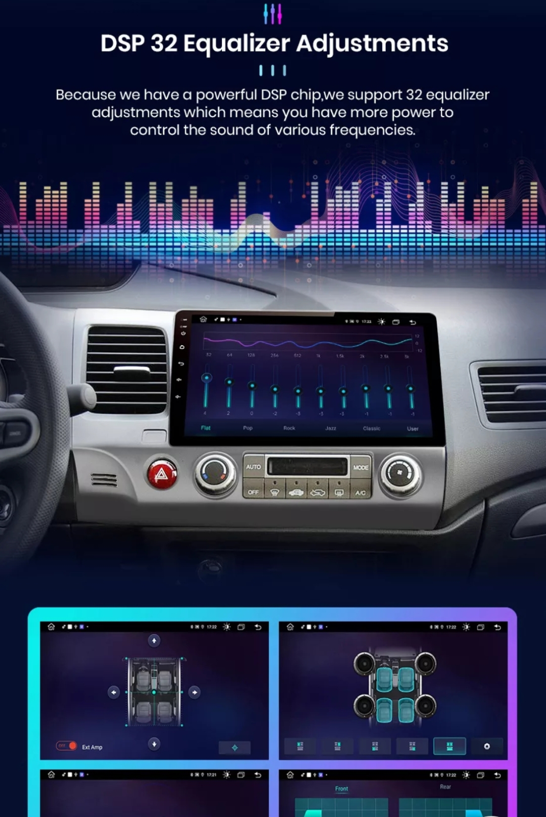 HONDA CIVIC 8 2005 - 2012 2DIN radio MULTIMEDIJA GPS KARTE EUROPE WIFI