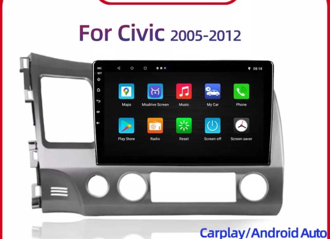 HONDA CIVIC 8 2005 - 2012 2DIN radio MULTIMEDIJA GPS KARTE EUROPE WIFI