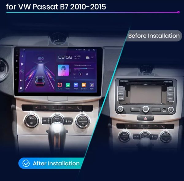VW PASSAT B7 original 2din radio ANDROID GPS NAVIGACIJA WIF