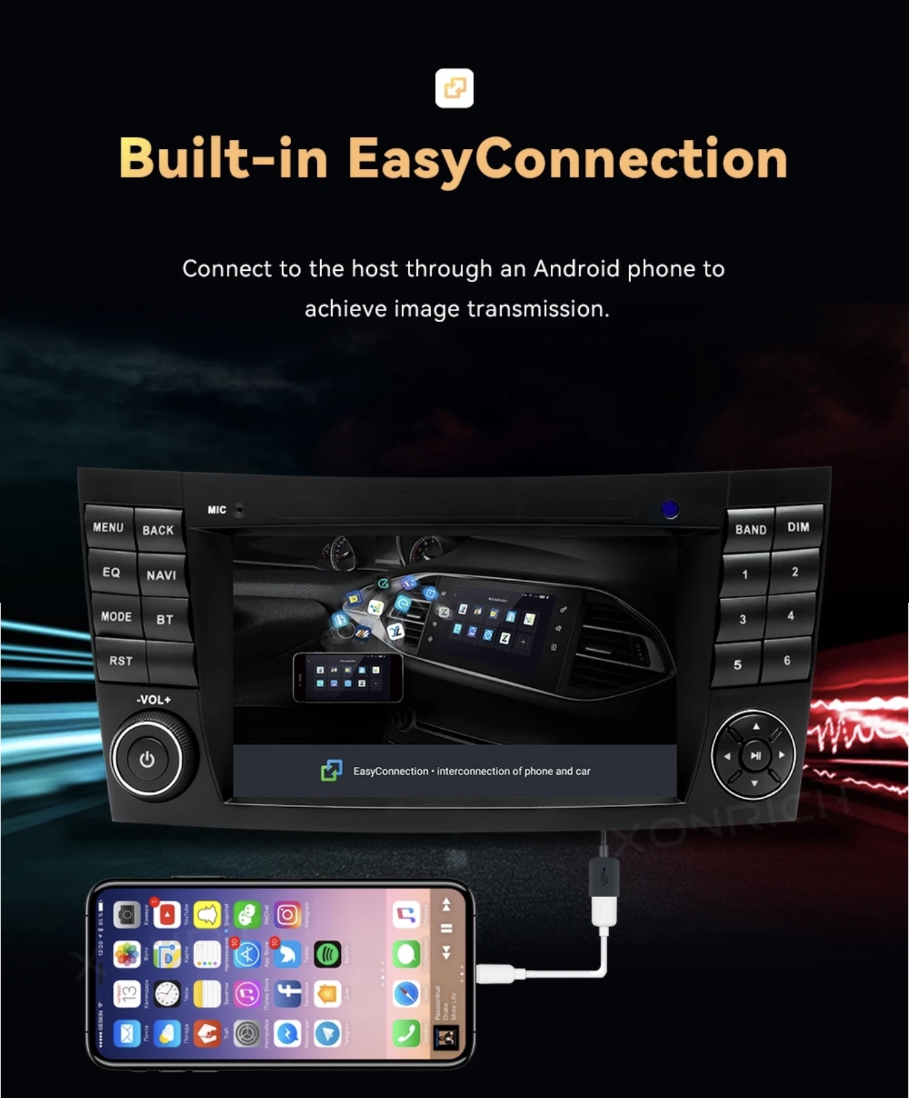 Original MULTIMEDIJA ZA E KLASA W211 W219 Android Navigacija WIFI 2DIN