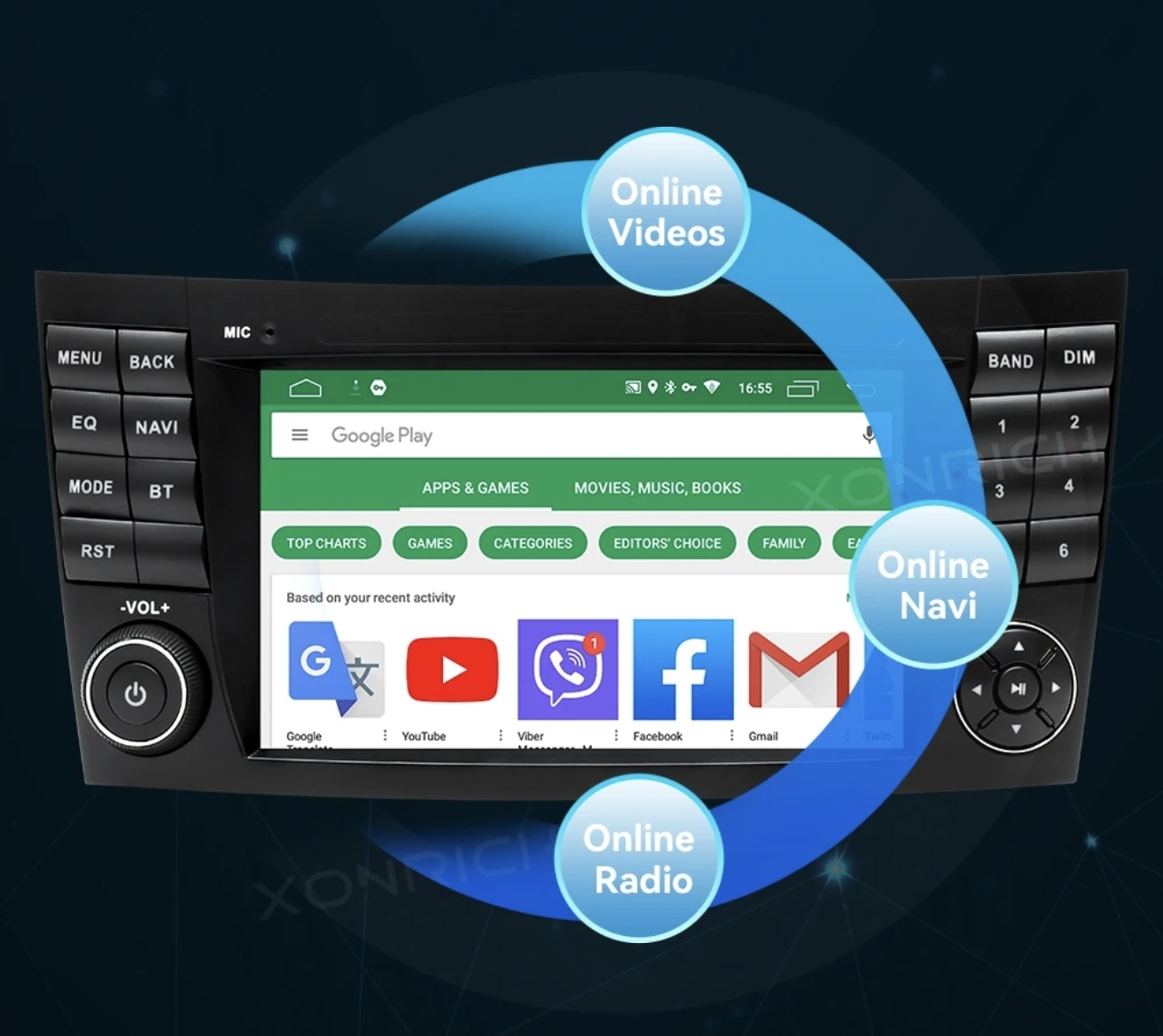Original MULTIMEDIJA ZA E KLASA W211 W219 Android Navigacija WIFI 2DIN