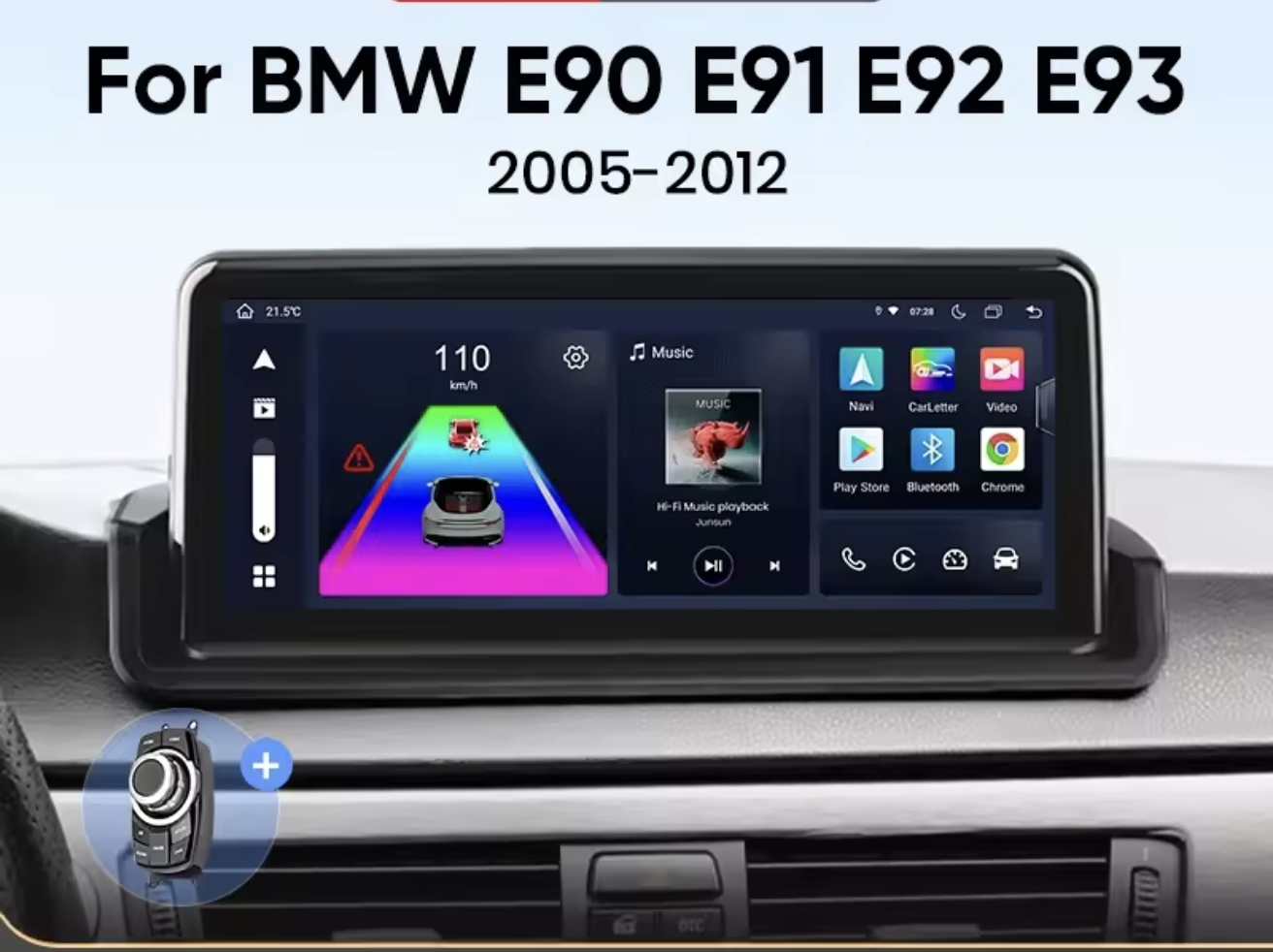 BMW E90 E91 E92 original navigacija android multimedija + iDRIVE WIFI