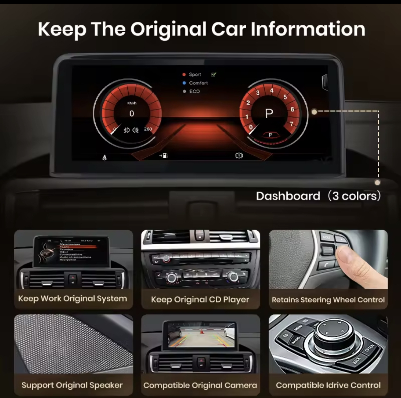 BMW E90 E91 E92 original navigacija android multimedija + iDRIVE WIFI