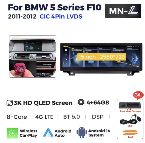BMW F10 15" zaslon ANDROID MULTIMEDIJA original ANDROID