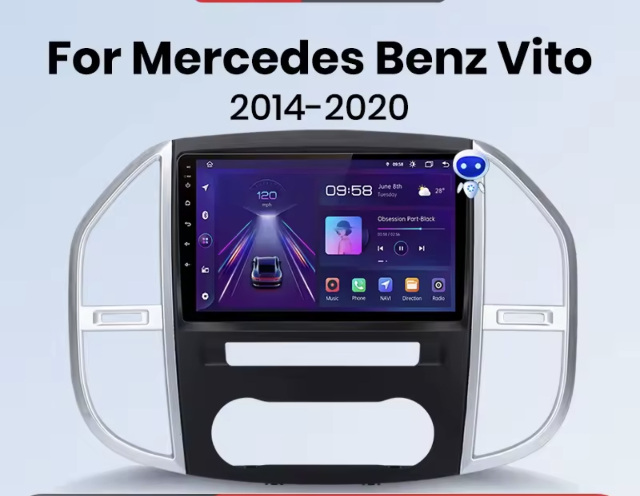 Mercedes Vito W447 originalna NAVIGACIJA ANDROID MULTIMEDIJA