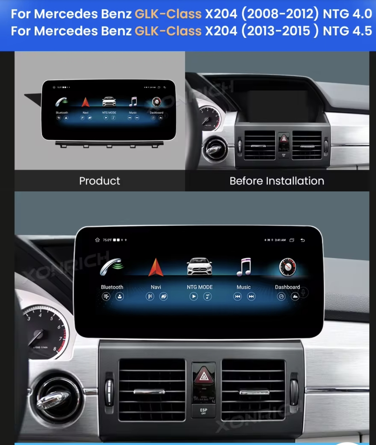 MERCEDES GLK X204 original multimedija CarPlay navigacija radio