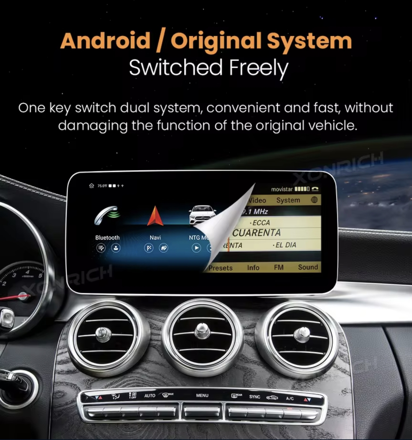 MERCEDES GLK X204 original multimedija CarPlay navigacija radio