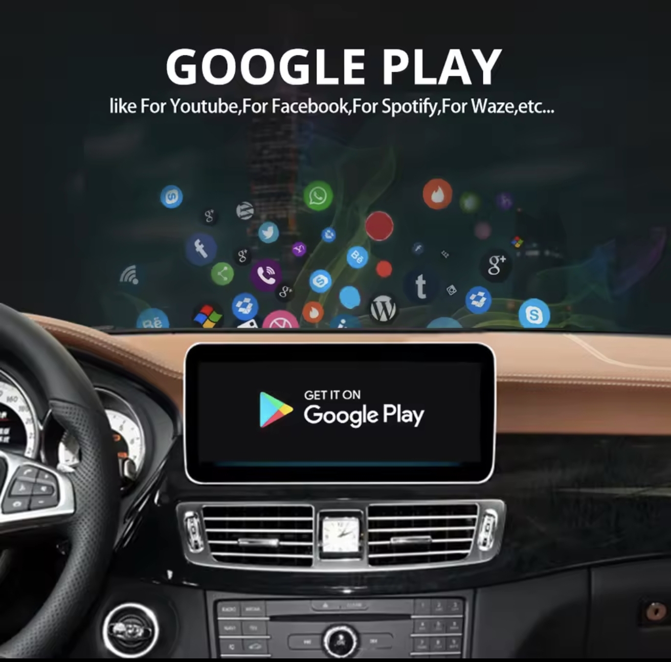 MERCEDES GLK X204 original multimedija CarPlay navigacija radio