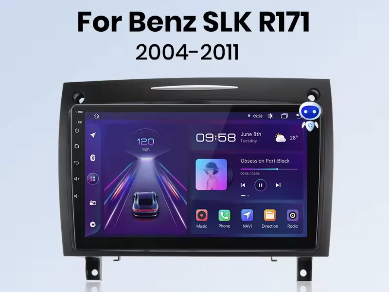 MERCEDES R171 SLK original ANDROID MULTIMEDIJA NAVIGACIJA CarPlay WIFI