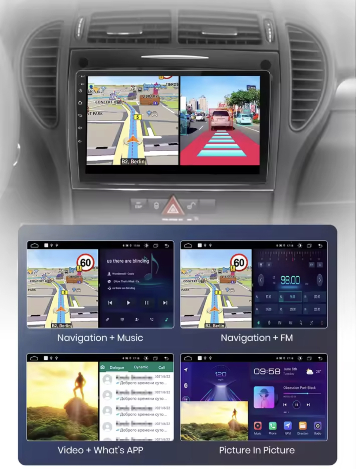 MERCEDES R171 SLK original ANDROID MULTIMEDIJA NAVIGACIJA CarPlay WIFI