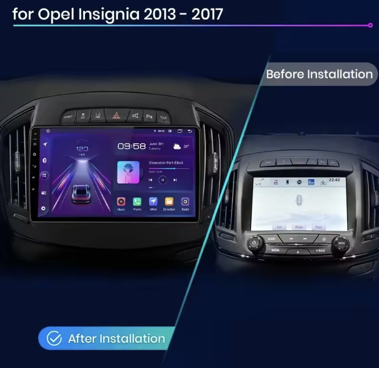 OPEL INSIGNIA 2013-2017 original multimedija navigacija android