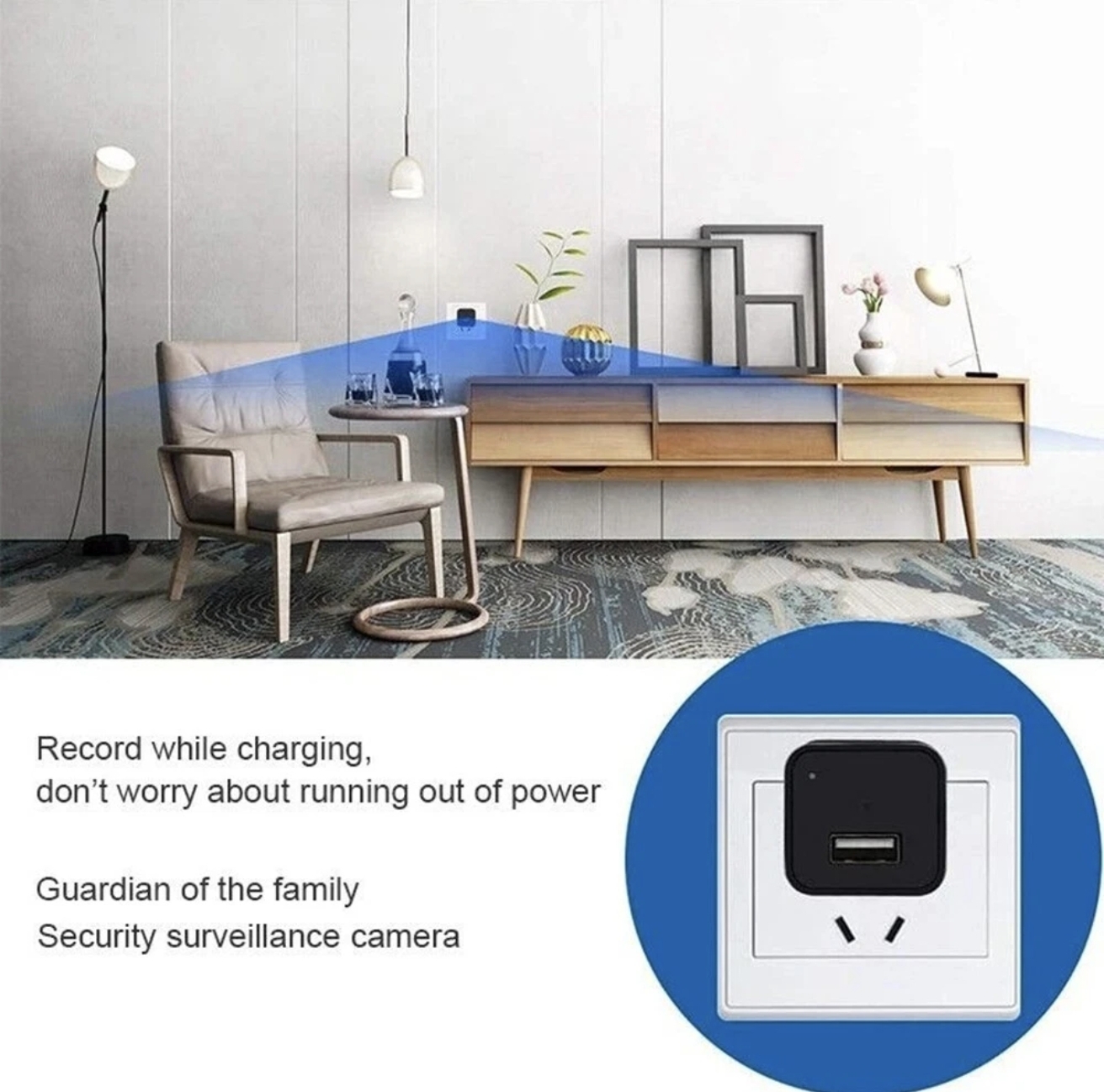 SKRIVENA MINI KAMERA U ADAPTERU PUNJAČU ZA MOBITEL