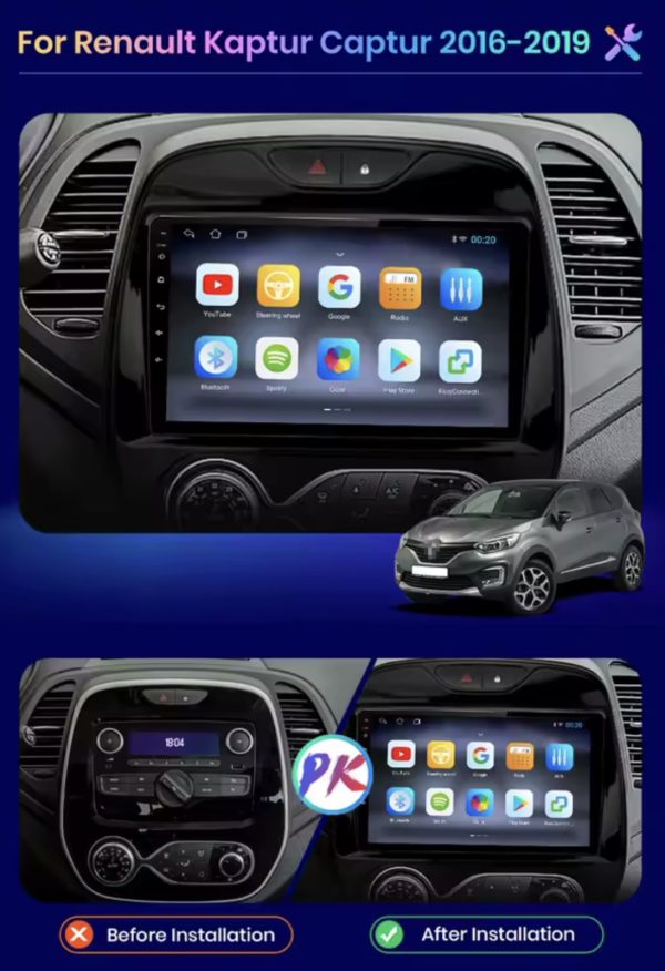 Renault Kaptur original multimedija 2din radio android CARPLAY GPS