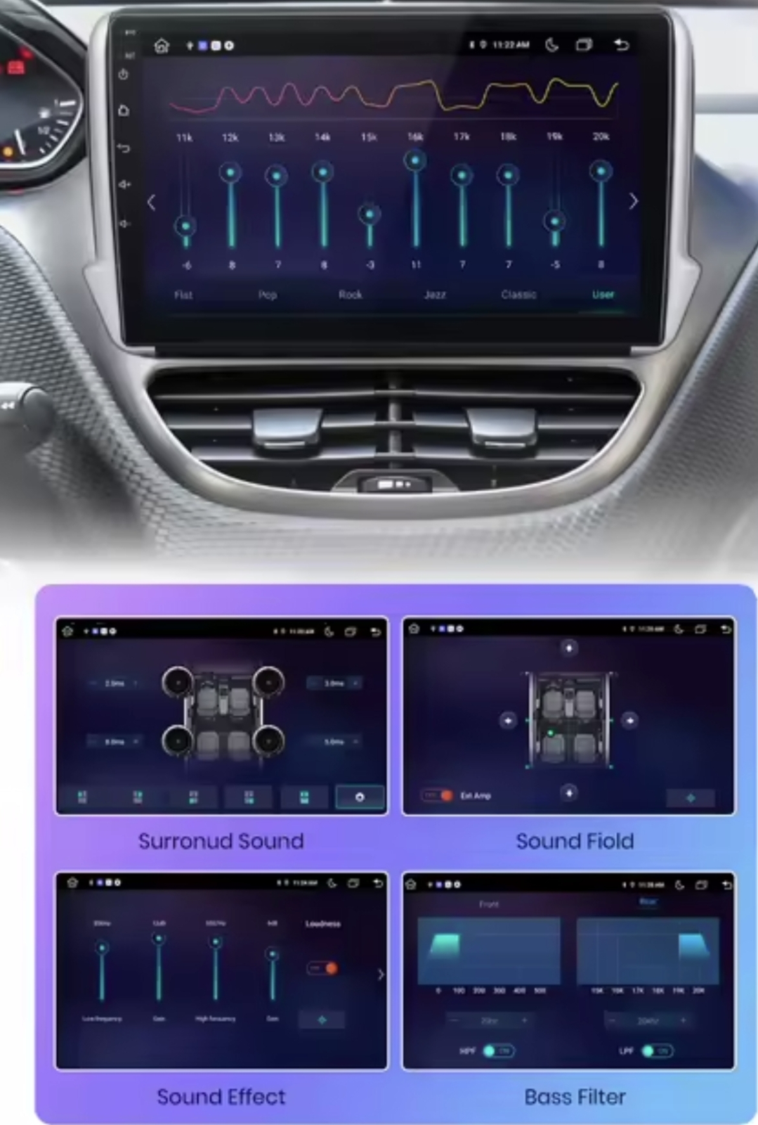 Original multimedija za Peugeot 208 2008 NAVIGACIJA ANDROID RADIO 2DIN