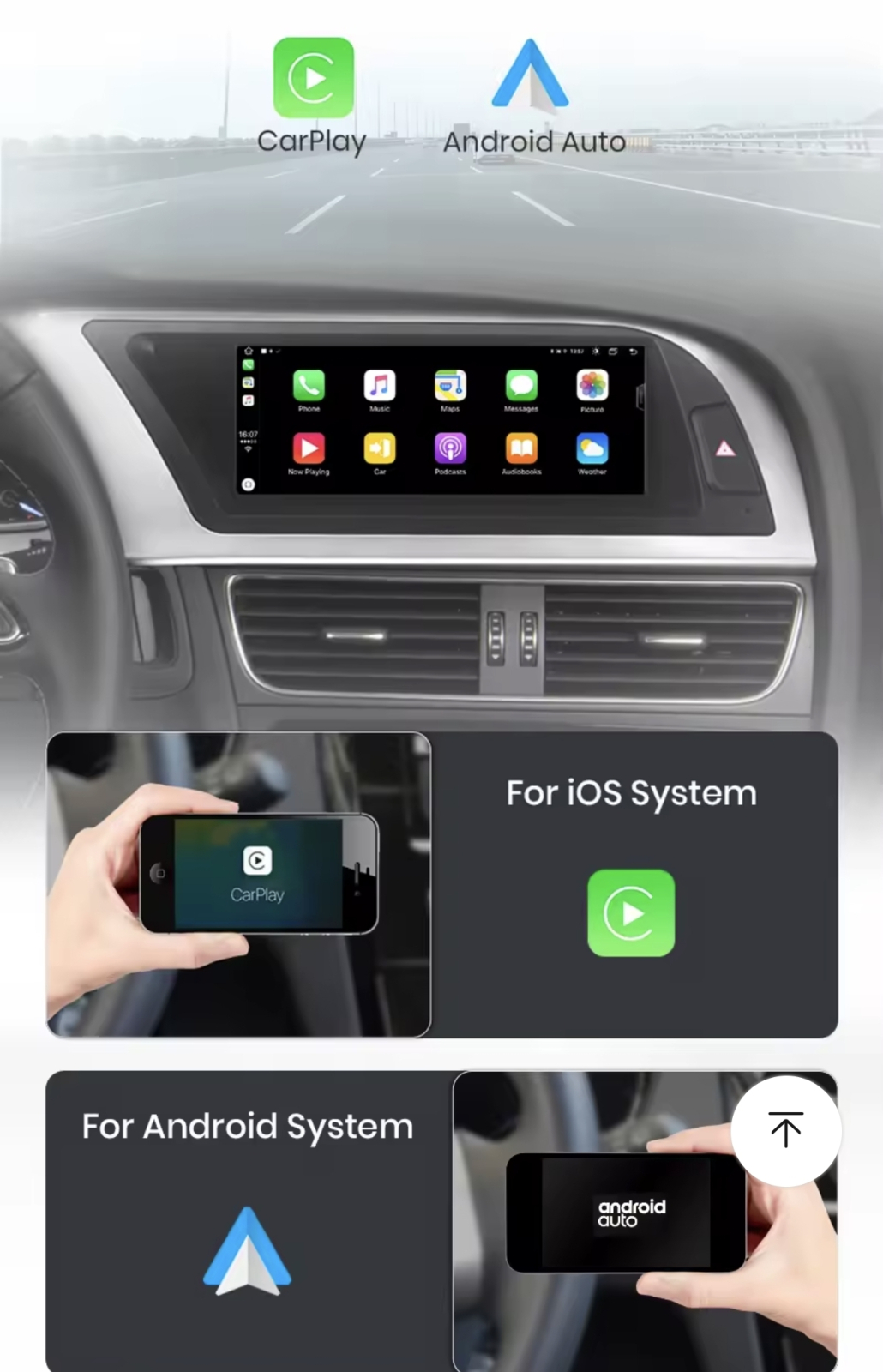 AUDI A4 A5 Q5 B8 CarPlay original ANDROID EKRAN 2DIN MULTIMEDIJA