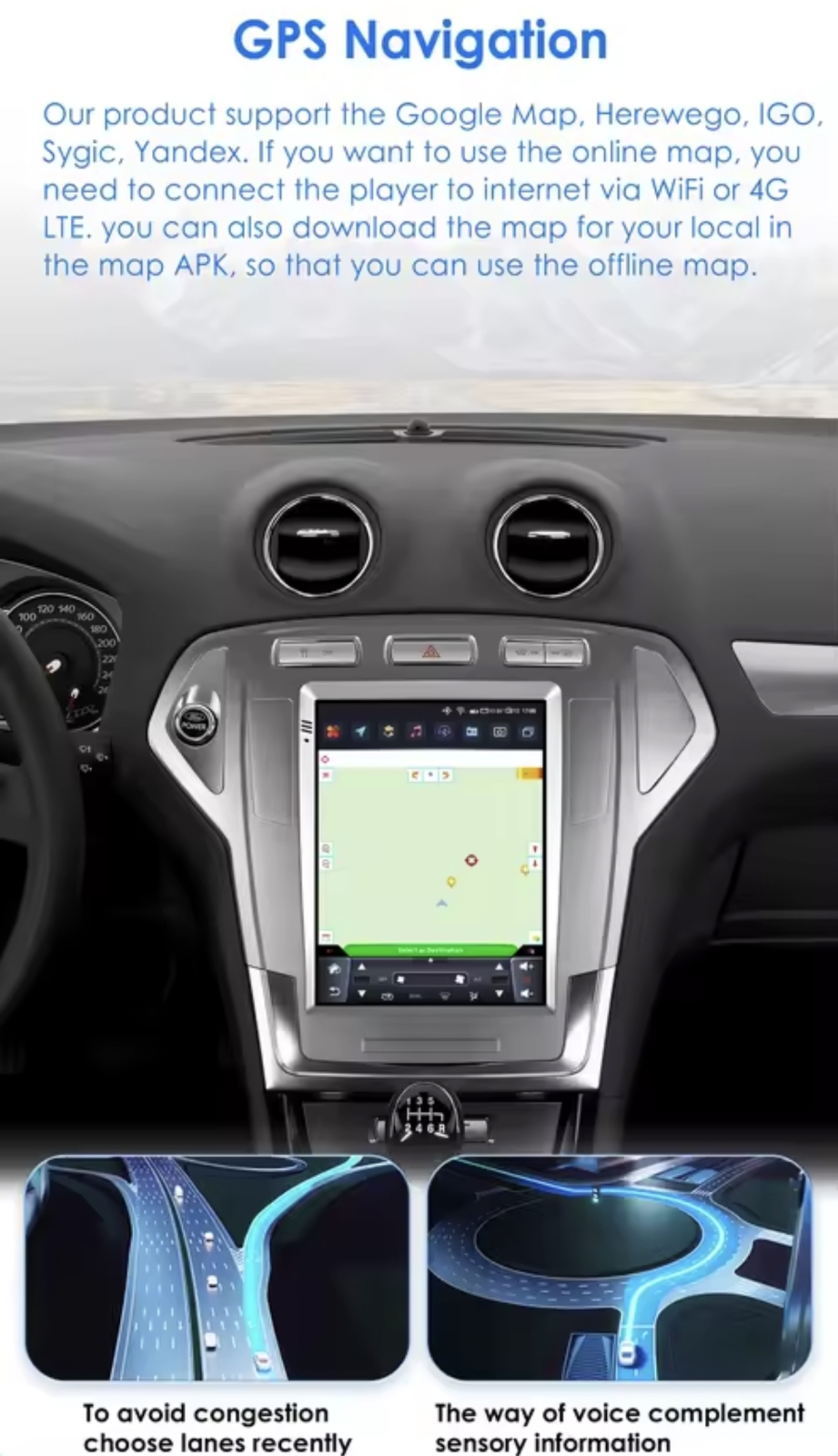 FORD MONDEO MK4 original NAVIGACIJA ANDROID MULTIMEDIJA CARPLAY
