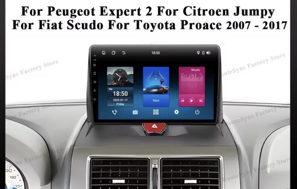 TOYOTA PROACE original multimedija android navigacija CARPLAY