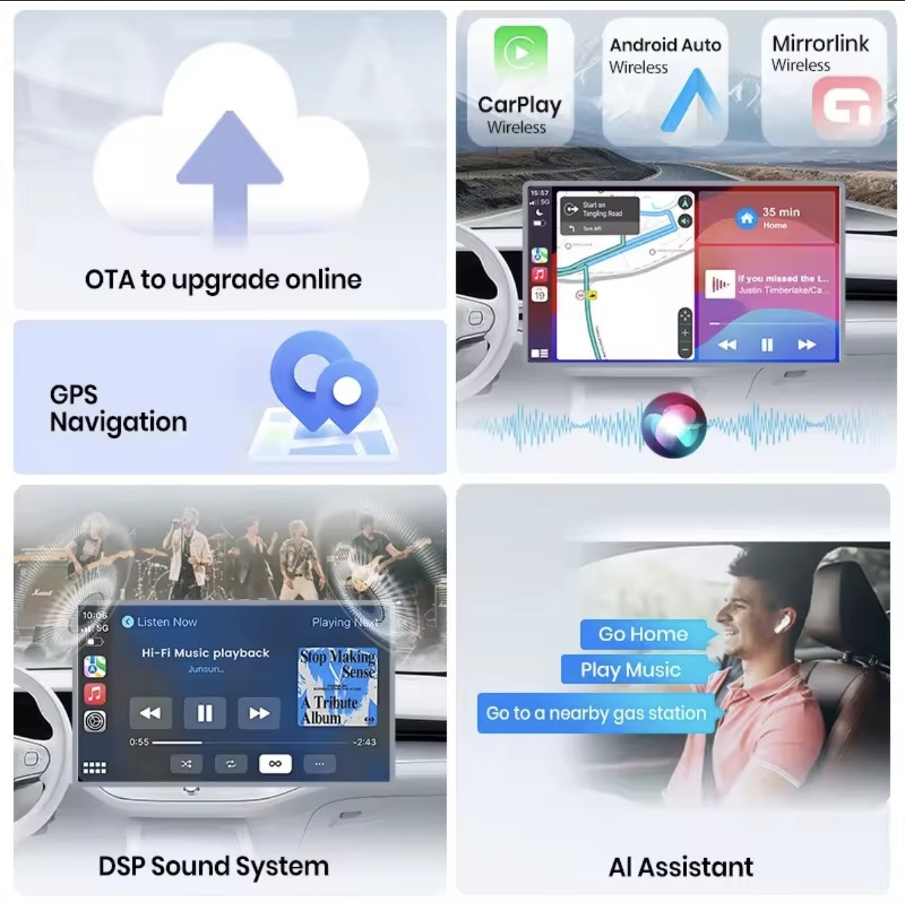 TOYOTA PROACE original multimedija android navigacija CARPLAY