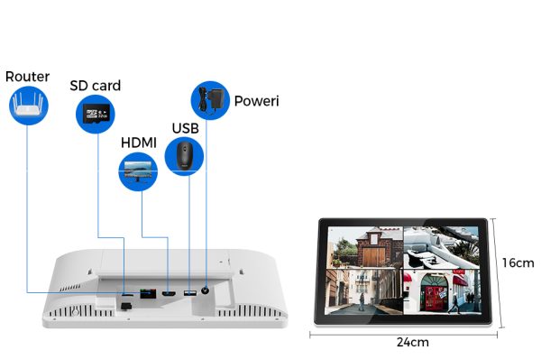 5MP VIDEONADZOR PTZ OKRETLJIVE KAMERE wifi bežične + NVR EKRAN MONITOR