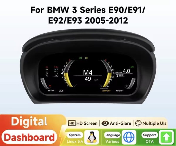 Originalna 10" digitalna instrument ploča CLUSTER BMW E90 E91 ANDROID