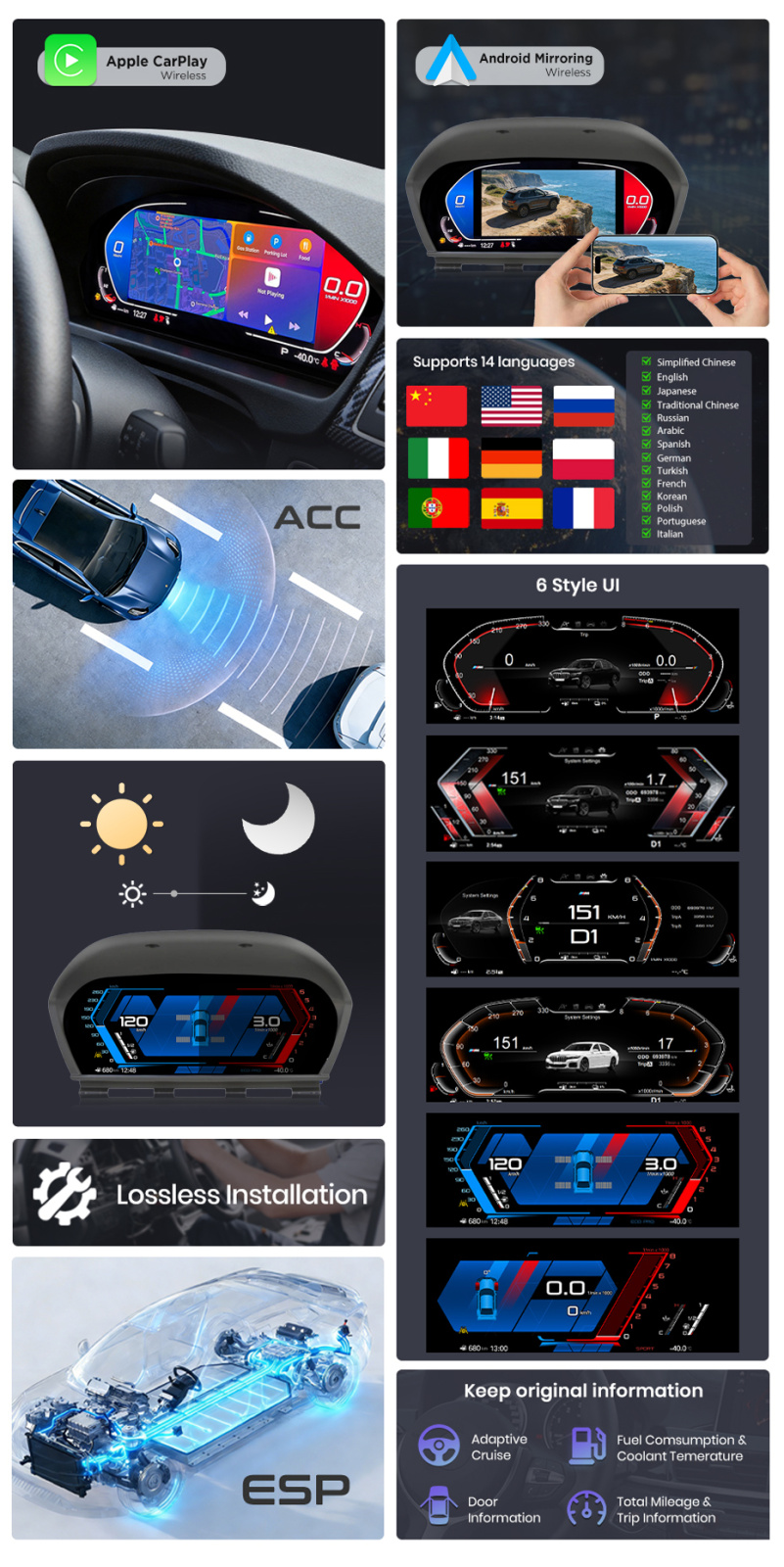 BMW 2 F22 / F39 original 12" digitalna ploča LCD CarPlay
