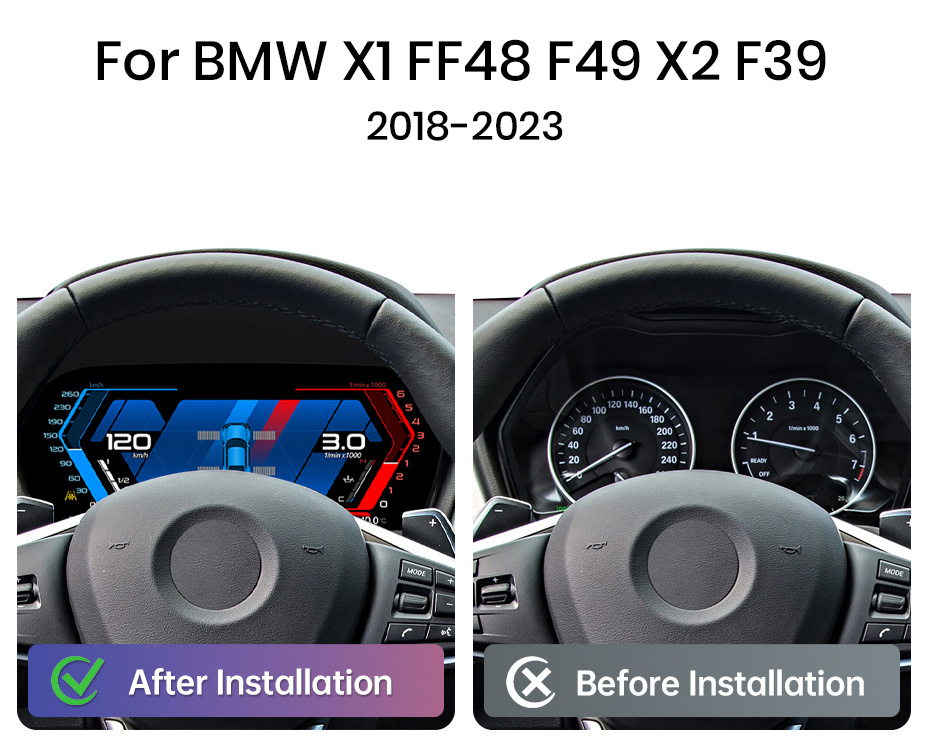BMW F20 F22 X1 X2 originalna digitalna instrument ploča LCD 12,3" WIFI
