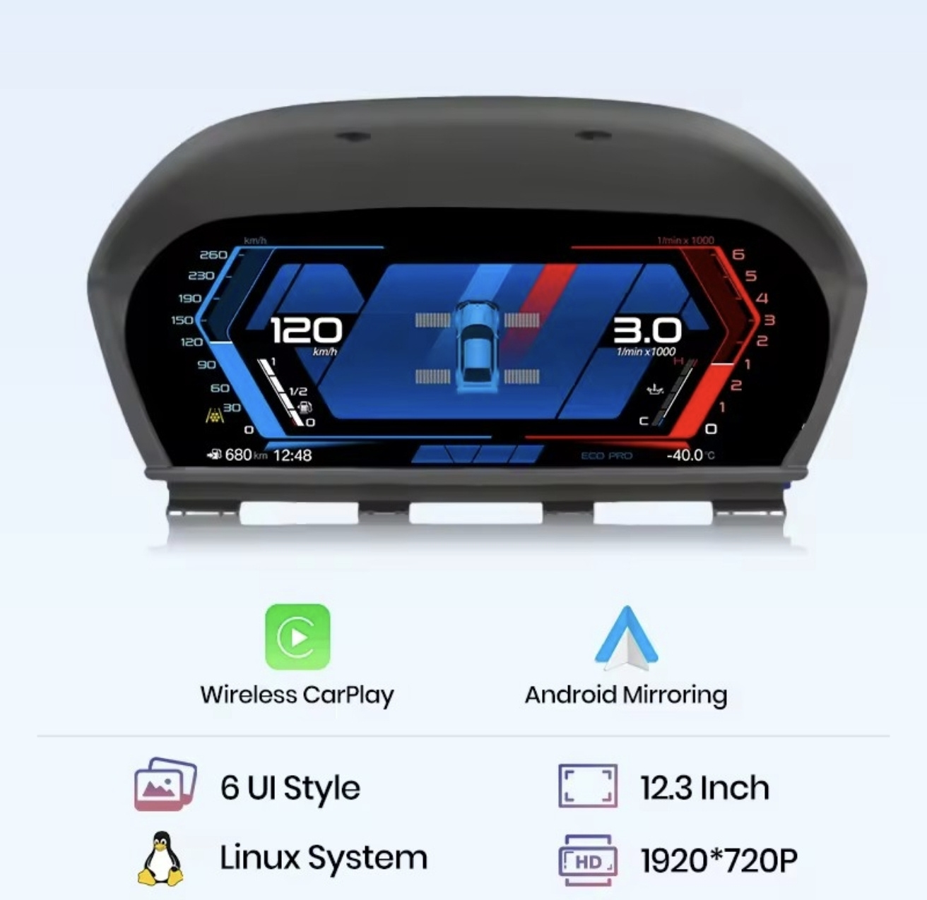 BMW F20 F22 X1 X2 originalna digitalna instrument ploča LCD 12,3" WIFI