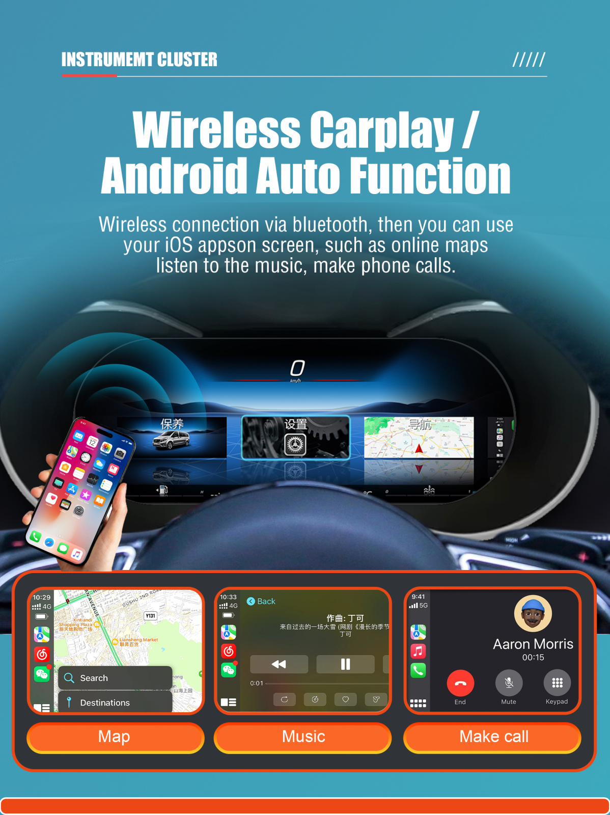 MERCEDES W212 S212 original CARPLAY LCD digitalna instrument tabla GPS