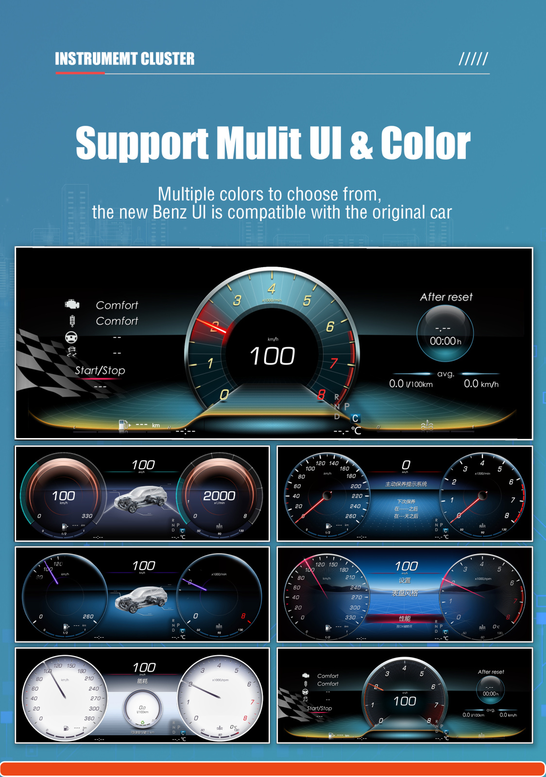 MERCEDES W212 S212 original CARPLAY LCD digitalna instrument tabla GPS